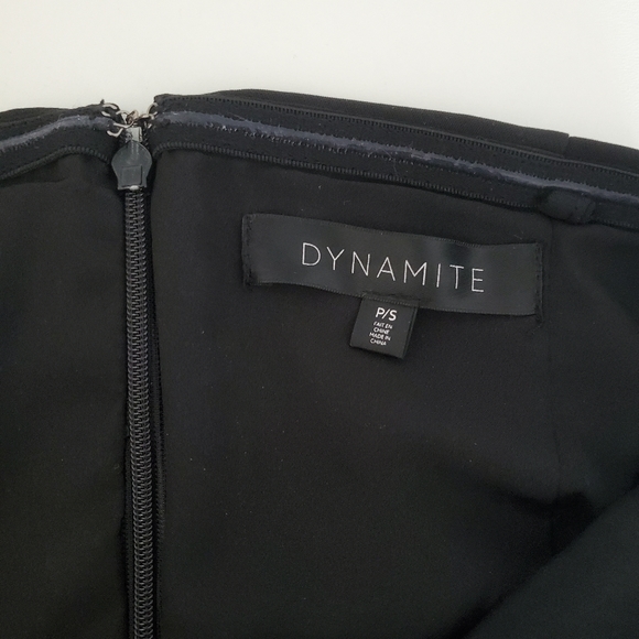 Dynamite Black Strapless Romper & Pockets Big Bow - Picture 3 of 3